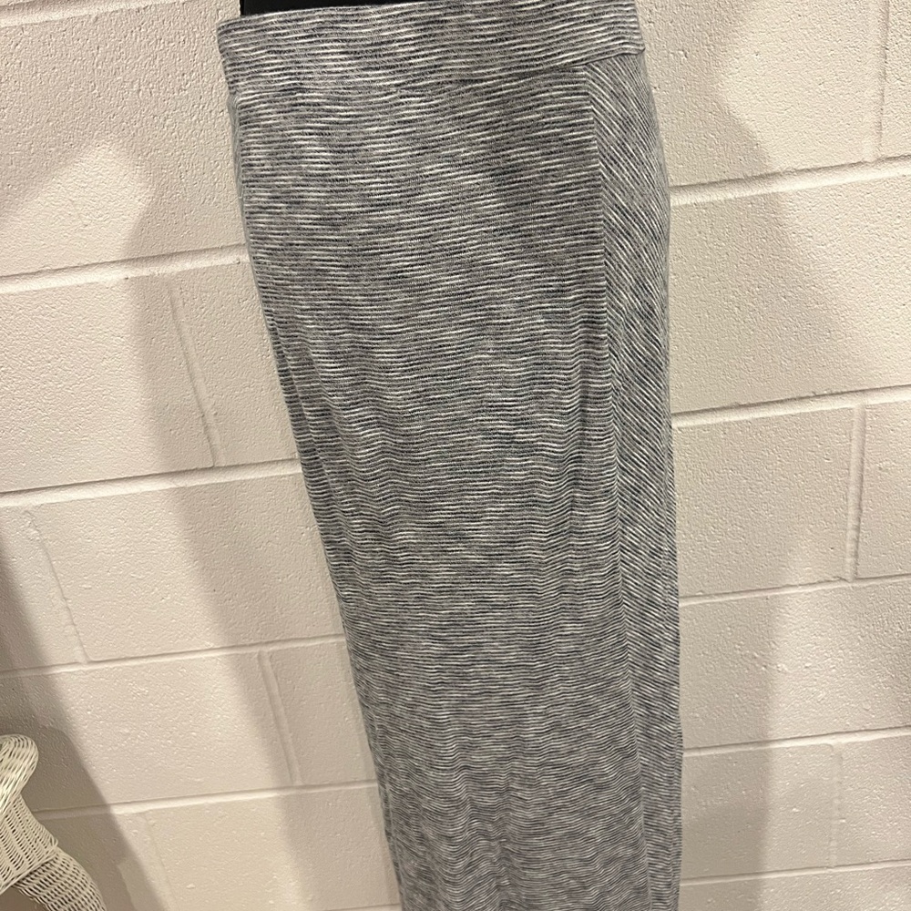 LOFT Heathered Gray Maxi Skirt